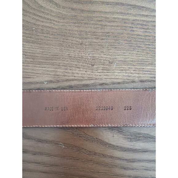 Ralph Lauren brown crocodile embossed leather Belt Sz M fits 35 main image 5